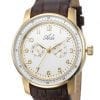 White and Gold Elegant Men's Watch by Adi Made in Israel