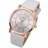 Details about Adi Watches Women's Casual Stainless Steel Citizen Mechanism Quartz White & Gold