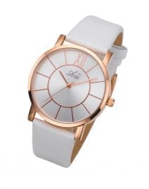  Details about Adi Watches Women's Casual Stainless Steel Citizen Mechanism Quartz White & Gold