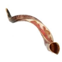Shofar Kudu Horn - Yemenite Shofar Mosaic Pattern