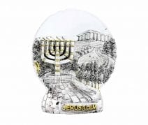 Free Standing Magnet The Knesset, Menorah and Olive Trees