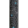 Jewish Pewter Mezuzah Case Jerusalem Scene Shin and Turquoise Crystals Judaica