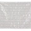 Challah Cover in White with White/Silver Star of David & Hebrew Text