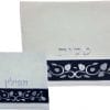 Tallit & Tefillin bag set White and Blue Pomegranates