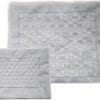 Tallit & Tefillin bag set Impala fabric Beige and Silver - Star of David Pattern