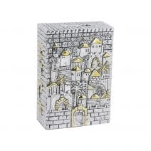 Charity Oblong Tzedakah Box Jerusalem Scene