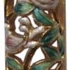 Jeweled Green Mezuzah with Pomegranates
