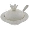 Aluminum Honey Dish Pomegranate in white