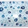 Blue Pomegranates Break Resistant Glass Challah Board