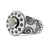 Sterling Silver Ring with a Chrysoberyl gem & Star of David
