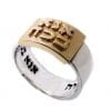 Sterling Silver & Gold Ana Bekoach Ring