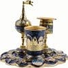 Jeweled Jerusalem Havdalah Set in Blue