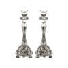 Very Long Elegant & Traditional Candlesticks in Pewter
