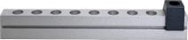 Menorah Hanukkah Aluminum - Silver and Dark Blue 