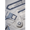 Grey and Light Blue Classic Bar Mitzvah/wedding Tallit Set (