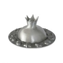 Yair Emanuel Aluminum Pomegranate Honey Dish in Silver