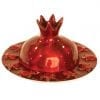 Yair Emanuel Aluminum Pomegranate Honey Dish in Red