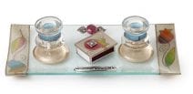 Candlesticks Set Rainbow Pomegranates