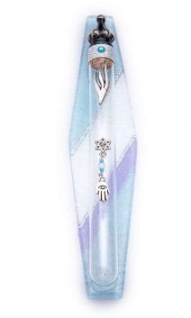 Rhomb Glass Mezuzah 