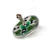 Contemporary Acrylic Dreidel Green