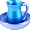 Yair Emanuel Anodized Aluminum Mayim Achronim Set in Turquoise