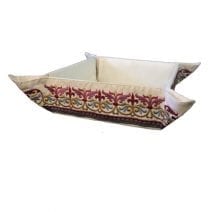 Yair Emanuel Folding Basket Bread/Matzah Oriental Colorful  Embroidered