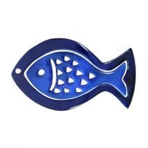 Anodized Aluminum Double Trivet Fish