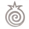 Anodized Aluminum Trivet Pomegranate & Spirella