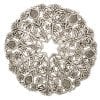 Aluminum Trivet Silver Oriental Flower