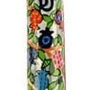 Jewish Yair Emanuel Hand Painted Colorful Glass Mezuzah Laser Cut Pomegranates