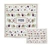 Yair Emanuel Matzah & Afikoman Set with Dark Pomegranates Embroidered