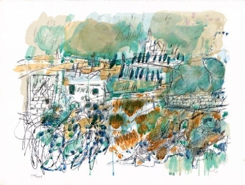 Mount Zion - Avigdor Stematsky - Lithograph Mount Zion - Avigdor Stematsky - Lithograph