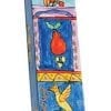 Wooden Mezuzah Pomegranates and Birds