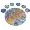 Yair Emanuel Wood Seder Plate Crossing the Red Sea