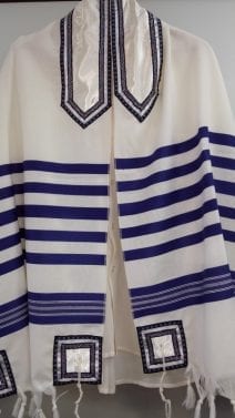 Blue and White Classic Tallit Set