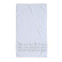 Yair Emanuel 2 Hand Towels Embroidered with Passover Symbols Names in Hebrew