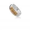 Gamzu Gold and Silver Ring – For positive thinking and optimism producing positive results