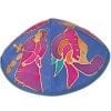 Yair Emanuel Silk Painted Kippah Biblical Figures