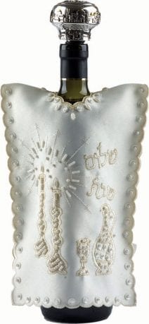 Wine Bottle Cover for Shabbat - Shabbat Blessing 