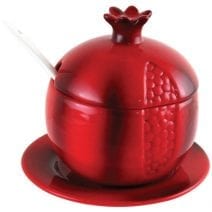 Ceramic Honey Dish Pomegranate