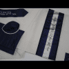 Biblical Verse Blue Decorated Tallit.