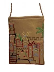 Gold Jerusalem Passport Bag By Yair Emanuel