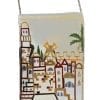 White Jerusalem Passport Bag By Yair Emanuel