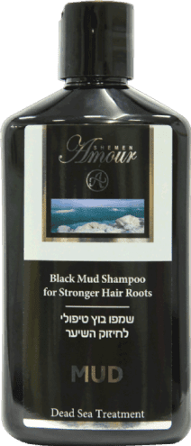 Dead Sea Mineral Black Mud Shampoo 400 ml - Israel by Shemen Amour