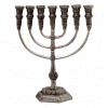 7-Branch-Menorah-Temple-Replica-85-Pewter-Jerusalem-Israel-Gift-162721610602