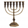 7-Branch-Menorah-Temple-Replica-11-Bronze-Jerusalem-Israel-Gift-162721601405