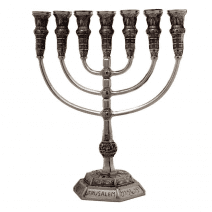 7-Branch-Menorah-Temple-Replica-11-Pewter-Jerusalem-Israel-Gift-162721610592