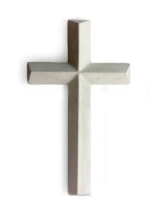 CROSS Contemporary White Concrete Home Decor WALL Hanging Minimalist Modern Design