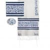 Yair Emanuel Tallit Set The Matriarchs in Blue Full Embroidery