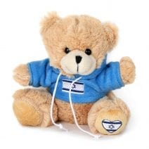 Teddy Bear With Israel Flag Light Blue Sweatshirt
